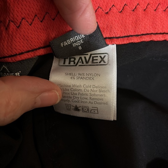 Eddie Bauer Travex Horizon Guide Five Pocket Pant Black 8X32 Straight Leg Hiking - Picture 7 of 7